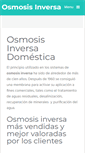 Mobile Screenshot of osmosisinversafiltroagua.com