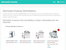 Tablet Screenshot of osmosisinversafiltroagua.com